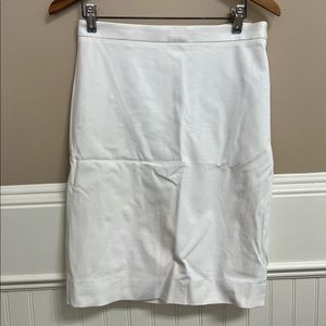 J. Crew No. 2 Pencil Skirt Bi-Stretch Cotton J. Crew Style #A1206 - Cream